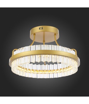 SL383.202.01 Светильник потолочный ST-Luce Матовое золото/Прозрачный LED 1*34W 3000K CHERIO-foto7