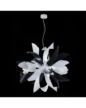 SL453.453.06E Люстра подвесная ST-Luce Черный, Белый/Черный, Белый E14 6*40W SPIRAGLIO-foto3