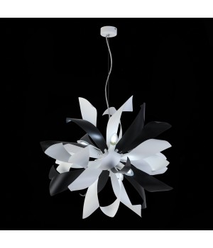 SL453.453.06E Люстра подвесная ST-Luce Черный, Белый/Черный, Белый E14 6*40W SPIRAGLIO-foto3