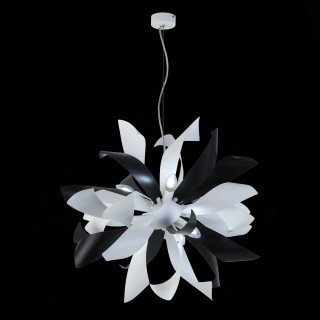 SL453.453.06E Люстра подвесная ST-Luce Черный, Белый/Черный, Белый E14 6*40W SPIRAGLIO-foto3