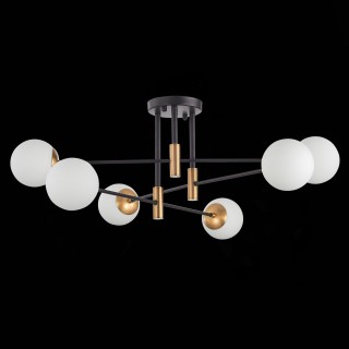 SL1203.402.06 Люстра потолочная ST-Luce Бронза,Черный/Белый E27 6*40W LIMANO-foto8