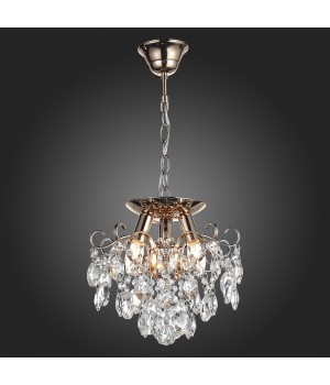 SL846.202.03 Люстра подвесная ST-Luce Золотистый/Прозрачный E14 3*40W ORECCHINI-foto7