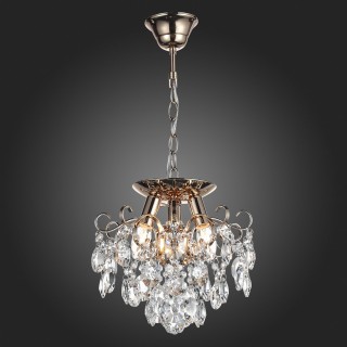 SL846.202.03 Люстра подвесная ST-Luce Золотистый/Прозрачный E14 3*40W ORECCHINI-foto7