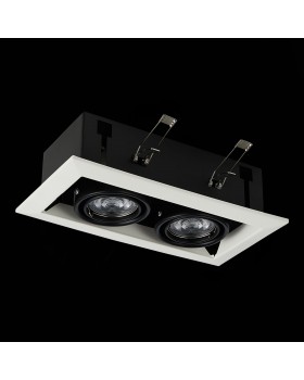 ST250.548.02 Св-к встр. Черный GU10 2*50W L245xW126xH70 220V Без ламп HEMI-foto5