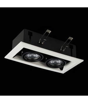 ST250.548.02 Св-к встр. Черный GU10 2*50W L245xW126xH70 220V Без ламп HEMI-foto5