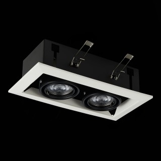 ST250.548.02 Св-к встр. Черный GU10 2*50W  L245xW126xH70 220V Без ламп HEMI-foto5