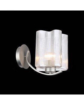 SL117.101.01 Бра ST-Luce Серебристый/Прозрачный E27 1*60W ONDE-foto3