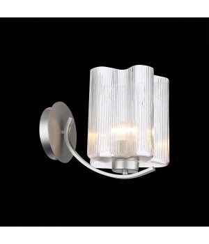 SL117.101.01 Бра ST-Luce Серебристый/Прозрачный E27 1*60W ONDE-foto3