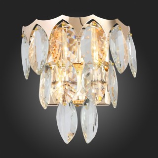 SL1223.201.03 Светильник настенный ST-Luce Золотистый/Прозрачный E14 3*40W TAMME-foto5