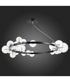 SL1165.403.24 Светильник подвесной ST-Luce Черный/Прозрачный G4 24*5W NECTON-foto4