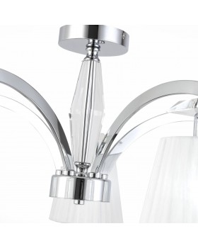 SL1756.102.05 Светильник потолочный ST-Luce Хром/Светло-серый E14 5*40W BELLO-foto11