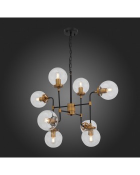 SL234.403.08 Люстра подвесная ST-Luce Черный, Золото/Прозрачный E27 8*40W VARIETA-foto8