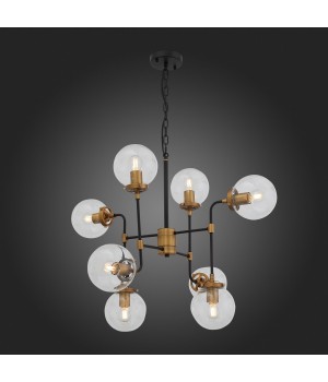 SL234.403.08 Люстра подвесная ST-Luce Черный, Золото/Прозрачный E27 8*40W VARIETA-foto8