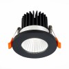 ST704.438.10 Св-к встр. Черный LED 1*10W 3000K 900Lm Ra>90 38° IP20 D80xH60 170-240V ST704