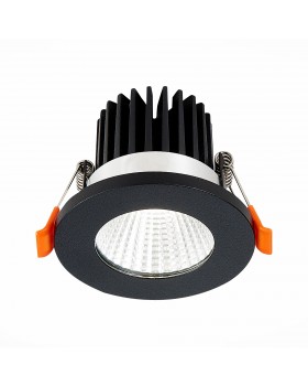ST704.438.10 Св-к встр. Черный LED 1*10W 3000K 900Lm Ra>90 38° IP20 D80xH60 170-240V ST704