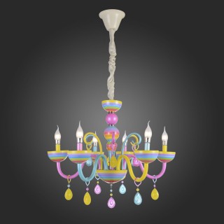 SL672.783.06 Люстра подвесная ST-Luce Разноцветный/Разноцветный E14 6*40W ORNATO-foto8