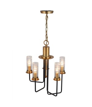 SL336.303.05 Люстра подвесная ST-Luce Коричневый, Бронза/Бежевый E14 5*60W DELAVERA-foto17