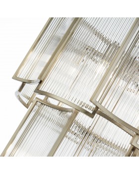 SL1234.103.08 Люстра подвесная ST-Luce Никель/Прозрачный, Никель E14 8*60W Cosenza-foto4