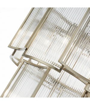 SL1234.103.08 Люстра подвесная ST-Luce Никель/Прозрачный, Никель E14 8*60W Cosenza-foto4