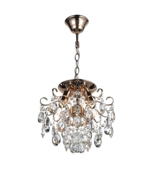 SL846.202.03 Люстра подвесная ST-Luce Золотистый/Прозрачный E14 3*40W ORECCHINI-foto2