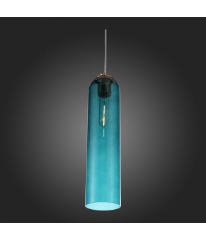 SL1145.383.01 Светильник подвесной ST-Luce Латунь/Голубой E27 1*60W CALLANA-foto8