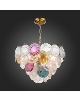SL420.203.11 Люстра подвесная ST-Luce Золотистый/Разноцветный E14 11*40W CONELI-foto5