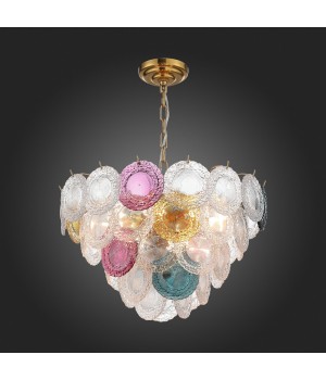 SL420.203.11 Люстра подвесная ST-Luce Золотистый/Разноцветный E14 11*40W CONELI-foto5