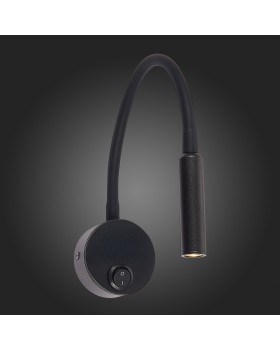 ST653.431.01 Светильник настенный ST-Luce Черный/Черный LED 1*3W 3000K BERSONE-foto5