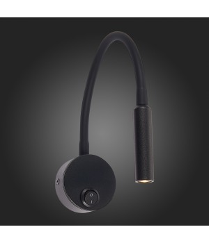 ST653.431.01 Светильник настенный ST-Luce Черный/Черный LED 1*3W 3000K BERSONE-foto5