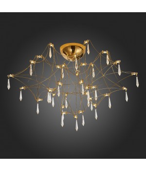 SL797.202.78 Люстра потолочная ST-Luce Золотистый, Шампань LED 78*0,45W 3000K GRAVETTA-foto5