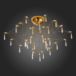 SL797.202.78 Люстра потолочная ST-Luce Золотистый, Шампань LED 78*0,45W 3000K GRAVETTA-foto5