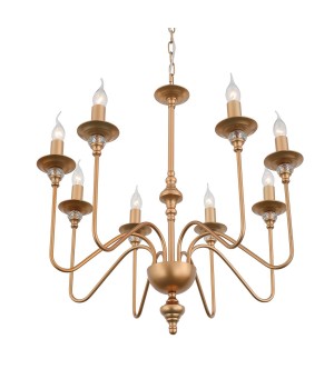 SL186.203.08 Люстра подвесная ST-Luce Латунь, Прозрачный E14 8*40W NOVENTO-foto2