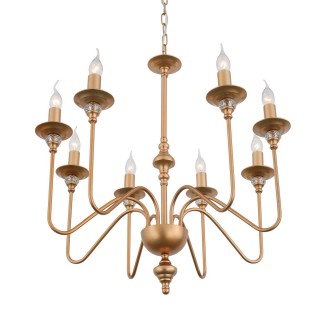 SL186.203.08 Люстра подвесная ST-Luce Латунь, Прозрачный E14 8*40W NOVENTO-foto2