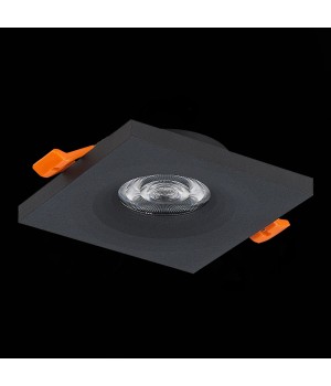 ST205.418.01 Св-к встр. Мат. черный GU10 1*50W L94xW94xH27 220V Без ламп GERA-foto5