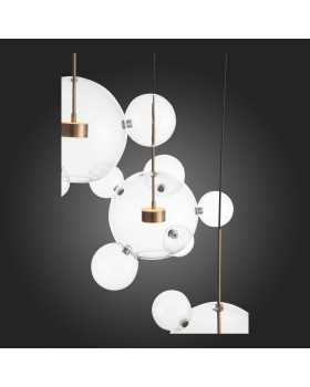 SL1133.203.03 Светильник подвесной ST-Luce Белый,Латунь/Прозрачный LED 3*14W 3000K (из 4-х коробок) BOPONE-foto3