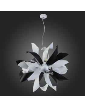 SL453.453.06E Люстра подвесная ST-Luce Черный, Белый/Черный, Белый E14 6*40W SPIRAGLIO-foto6