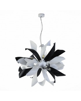 SL453.453.06E Люстра подвесная ST-Luce Черный, Белый/Черный, Белый E14 6*40W SPIRAGLIO-foto2