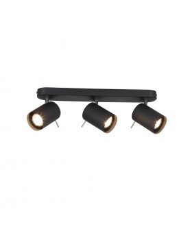 SL597.401.03 Спот ST-Luce Черный, Хром/Черный GU10 LED 3*3W FANALE