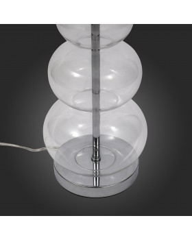 SL970.104.01 Прикроватная лампа ST-Luce Хром, Прозрачное стекло/Белый E27 1*60W (из 2-х коробок) AMPOLLA-foto9
