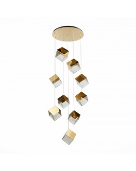 SL1182.203.09 Светильник подвесной ST-Luce Золотистый/Прозрачный, Золотистый G9 9*5W RIELLO-foto2