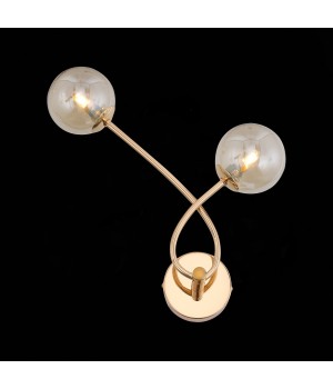 SL435.201.02 Бра ST-Luce Золотистый/Коньячный G9 2*5W PARLLAONE-foto6