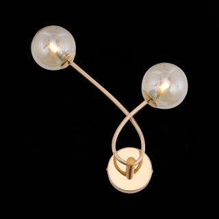 SL435.201.02 Бра ST-Luce Золотистый/Коньячный G9 2*5W PARLLAONE-foto6