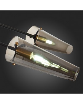 SL1209.302.06 Светильник потолочный ST-Luce Бронза,Черный/Дымчатый E14 6*40W MORAVE-foto3