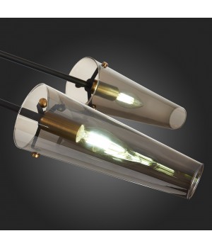 SL1209.302.06 Светильник потолочный ST-Luce Бронза,Черный/Дымчатый E14 6*40W MORAVE-foto3