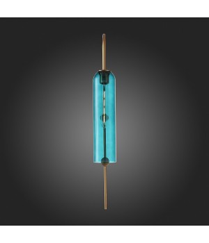 SL1145.381.01 Светильник настенный ST-Luce Латунь/Голубой E27 1*60W CALLANA-foto9