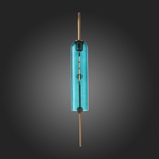 SL1145.381.01 Светильник настенный ST-Luce Латунь/Голубой E27 1*60W CALLANA-foto9