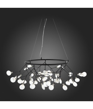 SL411.433.45 Люстра подвесная ST-Luce Черный/Прозрачный G4 45*1,5W RICCARDO-foto3