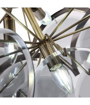 SL1161.373.09 Люстра подвесная ST-Luce Бронза/Дымчатый E14 9*60W FAZIA-foto15