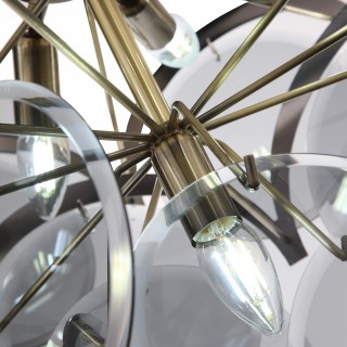 SL1161.373.09 Люстра подвесная ST-Luce Бронза/Дымчатый E14 9*60W FAZIA-foto15