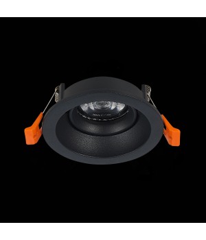 ST208.408.01 Св-к встр. Мат. черный GU10 1*50W D94xH40 220V Без ламп MISURA-foto5